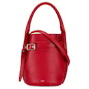 Red Celine Nano Big Bucket Bag Satchel - Céline