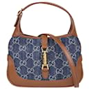 Gucci Brown/Blue GG Mini Jackie 1961 Hobo