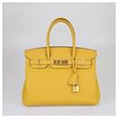 Hermes Curry Togo Gold Hardware Birkin 30 Bag - Hermès