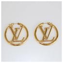 Brincos Icon Louise Hoop GM em tom de ouro da Louis Vuitton