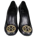 Tory Burch Black Wedge Sally Pumps