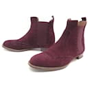 NINE HERMES SHOES NEWBURY BOOTS 36 H162127Z SUEDE SHOES BOOTS - Hermès