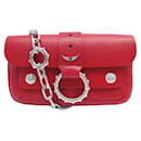 NOVE BOLSA DE MÃO ZADIG & VOLTAIRE KATE WALLET LWBA02387 COURO VERMELHO - Zadig & Voltaire