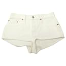 NEUF SHORT GUCCI EN DENIM BLANC 782125 S 36/37 27 NEW WHITE SHORTS JEAN - Gucci