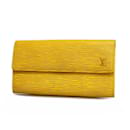 Portefeuille Long Epi Pochette Porto Monnaie Crédit M63579 Louis Vuitton