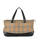 Burberry Nova Check Shadow Horse Handbag Tote Bag