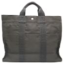 Hermes Tote MM Bag Air Line Nylon Canvas in Gray - Hermès