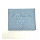 Prada 1MC025 Light Blue Leather Card Case