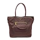 Sac fourre-tout en cuir violet Prada BR4354