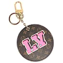 Louis Vuitton Monogram Round Heart Bag Charm Key Holder