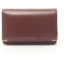 Cartier Must Line Bi-fold Wallet in Bordeaux