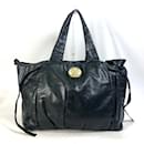 Sac fourre-tout en cuir noir Gucci