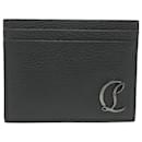 Christian Louboutin Black Leather Card Case