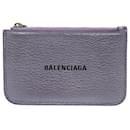 Balenciaga Purple Leather Coin Purse