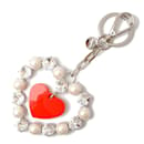 Miu Miu Heart Motif Rhinestone Handbag Charm