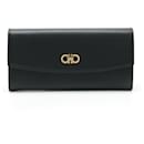 Salvatore Ferragamo Double Gancini Bi-fold Long Wallet