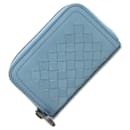 Bottega Veneta Light Blue Leather Coin Purse