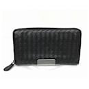 Bottega Veneta Black Leather Bi-Fold Wallet