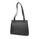 Bolso de hombro de piel de cordero negro Chanel