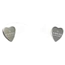 Gucci Silver 925 Heart Shape Stud Earrings