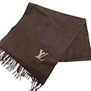 Xale de cashmere marrom Louis Vuitton