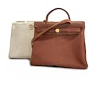 Hermes Handbag Airbag PM Toile H Brown - Hermès