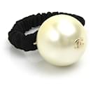 Chanel Hair Tie with Faux Pearl and Metal