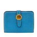 Hermes Dogon Compact Card Case in Blue - Hermès