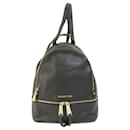 Michael Kors Black Leather Backpack