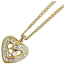 Christian Dior CD Heart Rhinestone Necklace