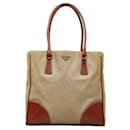 Prada Triangle Plate Handbag Tote Bag