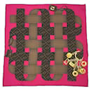 Fendi Zucca Pattern Silk Scarf