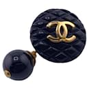 Chanel 93A Coco Mark Matelasse Cufflinks