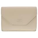 Balenciaga Leather Ivory Trifold Wallet