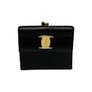 Salvatore Ferragamo Vara Ribbon Hardware Leather Bifold Wallet