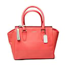 COACH Salmon Pink Calfskin Tote Bag - Coach