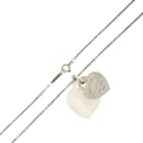 Tiffany Return Toe Shell Silver Double Heart Tag Necklace - Tiffany & Co