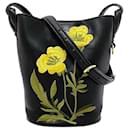 Sac à épaule en cuir noir et jaune Stella McCartney - Stella Mc Cartney