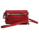 Burberry Damen Leder Schultertasche in Rot