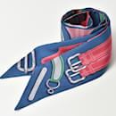 Hermes Twilly Silk Scarf in Blue - Hermès