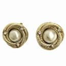 Chanel Gold Plated Clip Earrings