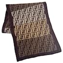 Fendi Zucca Pattern Wool Stole