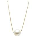 Tasaki 18K Yellow Gold Pearl Pendant Necklace