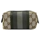 Gucci Khaki Beiger GG Webbing Beutel