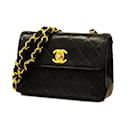 Chanel Matelassé schwarze Lammleder-Pochette