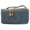 Bolsa Vanity em Denim Azul Chanel