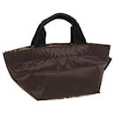 Braune Canvas-Handtasche Burberrys Nova Check Blue Label Auth yb594 - Autre Marque