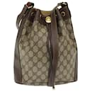 GUCCI GG Supreme Web Sherry Line Schultertasche PVC Beige 164 02 034 Auth yk13895 - Gucci