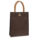 CELINE Macadam Canvas Tote Bag PVC Leather Brown Auth 83130 - Céline