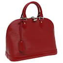 LOUIS VUITTON Epi Alma PM Handtasche Rote Car Mine M4058E LV Auth 81057 - Louis Vuitton